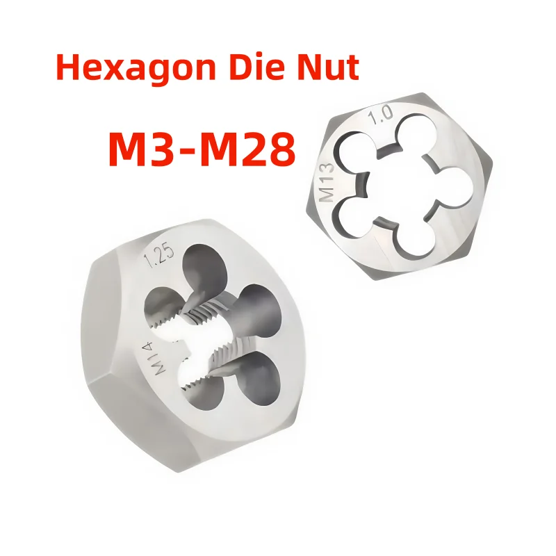 1PCS Metric Hexagon Die Nut Alloy Steel M3M4M5M6M7M8M9M10M11M12M13M14M15M16M18M20M22-M28 Right Hand Nut Dies
1PCS Metric Hexagon Die Nut Alloy Steel M3M4M5M6M7M8M9M10M11M12M13M14M15M16M18M20M22-M28 Right Hand Nut Dies