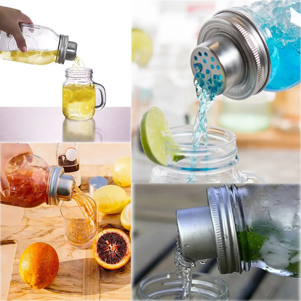 4 Pcs Cocktail Shaker Lid Stainless Steel 304 Spill Proof Jar Bottle Lids Kitchen Bartending Tools Bar Accessories
4 Pcs Cocktail Shaker Lid Stainless Steel 304 Spill Proof Jar Bottle Lids Kitchen Bartending Tools Bar Accessories
