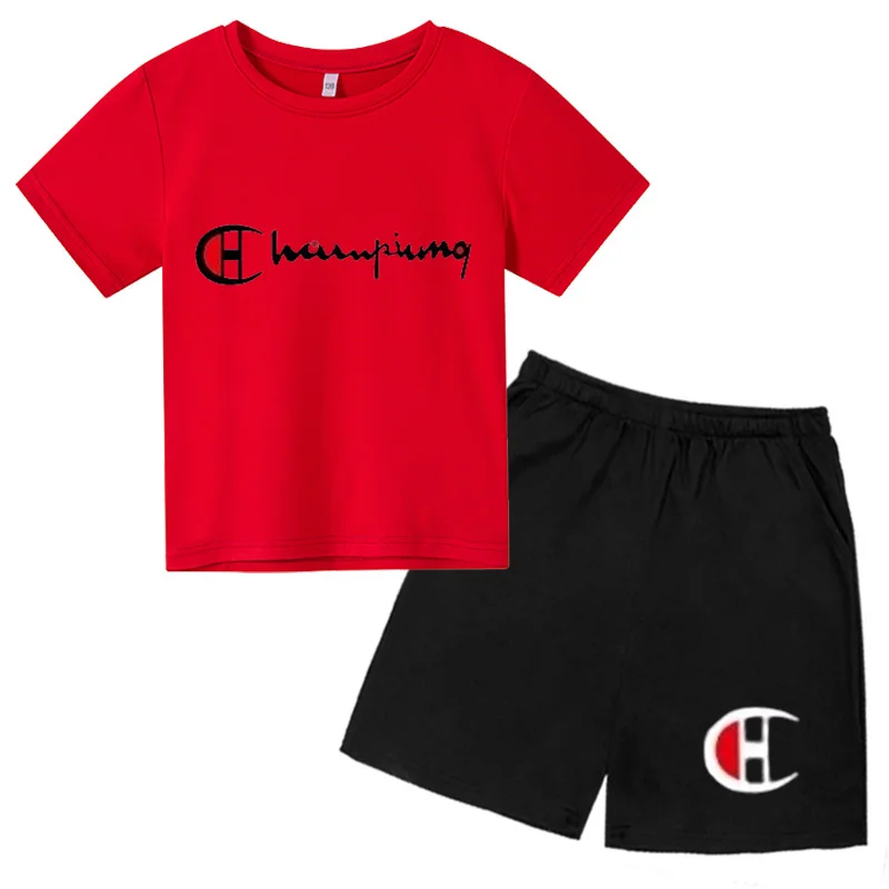 Kids T-shirt boys and girls set 3-12 years old kids printed letters casual fashion outdoor sports two-piece set short sleeved+sh
Kids T-shirt boys and girls set 3-12 years old kids printed letters casual fashion outdoor sports two-piece set short sleeved+sh