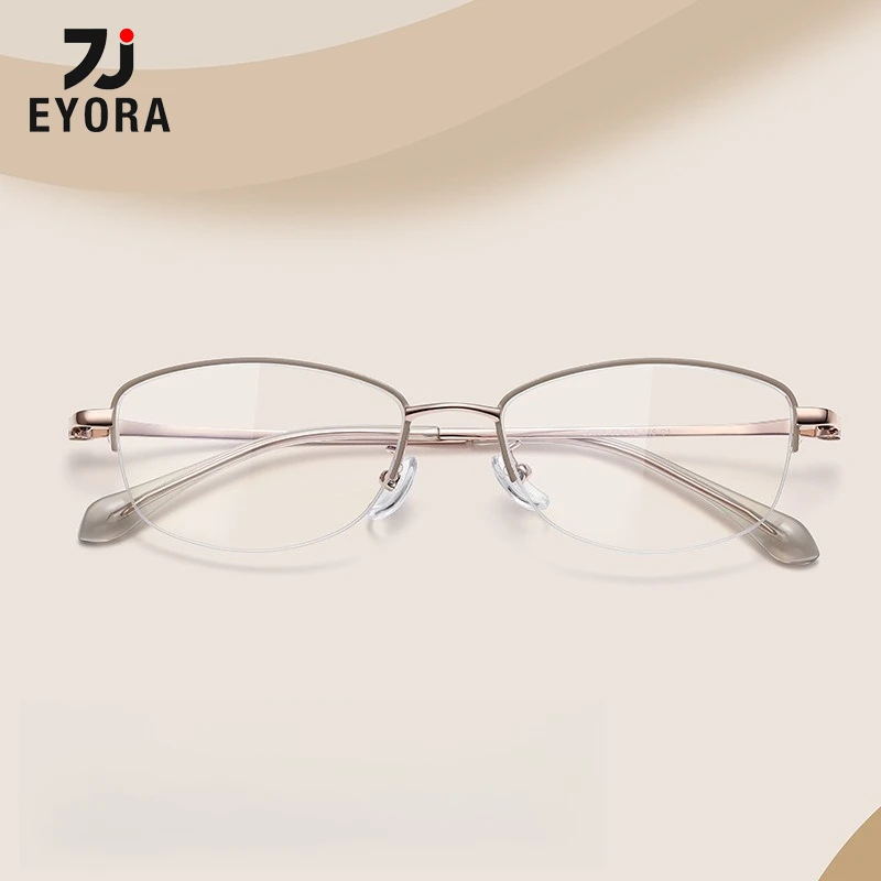 EYORA Ultralight Half-Frame Ti Reading Glasses Myopia Eyewear Hyperopia Anti Blue Light Progressive Photochromic Eyewear Lens
EYORA Ultralight Half-Frame Ti Reading Glasses Myopia Eyewear Hyperopia Anti Blue Light Progressive Photochromic Eyewear Lens
