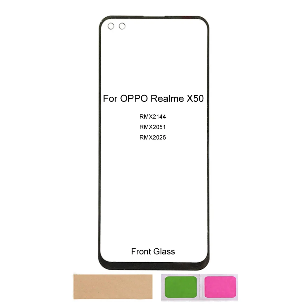 Передняя стеклянная сенсорная панель для OPPO Realme X50 5G RMX2144, запасные части для ремонта телефона
Передняя стеклянная сенсорная панель для OPPO Realme X50 5G RMX2144, запасные части для ремонта телефона
