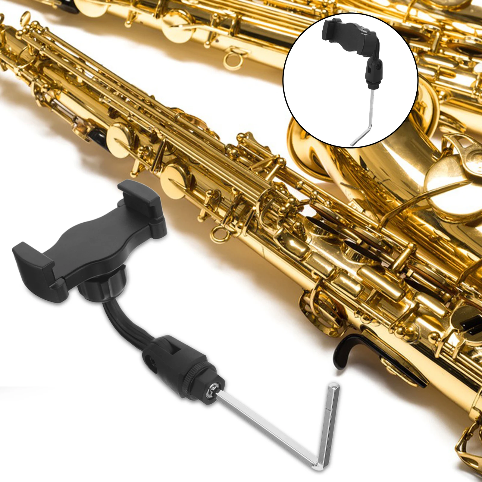 Saxophone Cell Holder Music Stand Fixture Telephone Support Stainless Steel Attachment
Saxophone Cell Holder Music Stand Fixture Telephone Support Stainless Steel Attachment