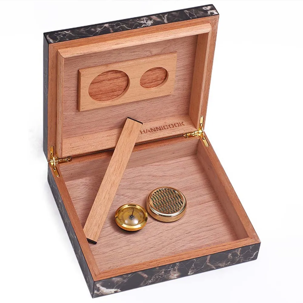 Cedar Wood Cigar Humidor Box Movable partition Portable Storage Case Box With Humidifier Hygrometer Cigar Moisturizing Device
Cedar Wood Cigar Humidor Box Movable partition Portable Storage Case Box With Humidifier Hygrometer Cigar Moisturizing Device