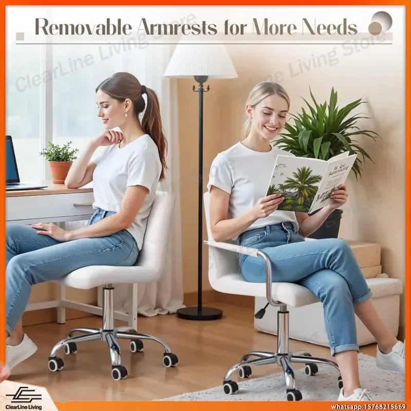 Modern Adjustable Office Chair PU Leather Swivel Ergonomic Desk Chair with Armrests for Home Office Workstation Computer
Modern Adjustable Office Chair PU Leather Swivel Ergonomic Desk Chair with Armrests for Home Office Workstation Computer