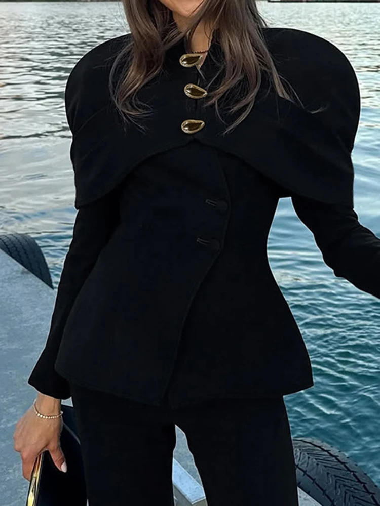 Темпераментная женская верхняя одежда с воротником-стойкой и пуговицами, легкая роскошная дизайнерская стильная куртка с пышными рукавами, модная однотонная тонкая женская куртка
Темпераментная женская верхняя одежда с воротником-стойкой и пуговицами, легкая роскошная дизайнерская стильная куртка с пышными рукавами, модная однотонная тонкая женская куртка