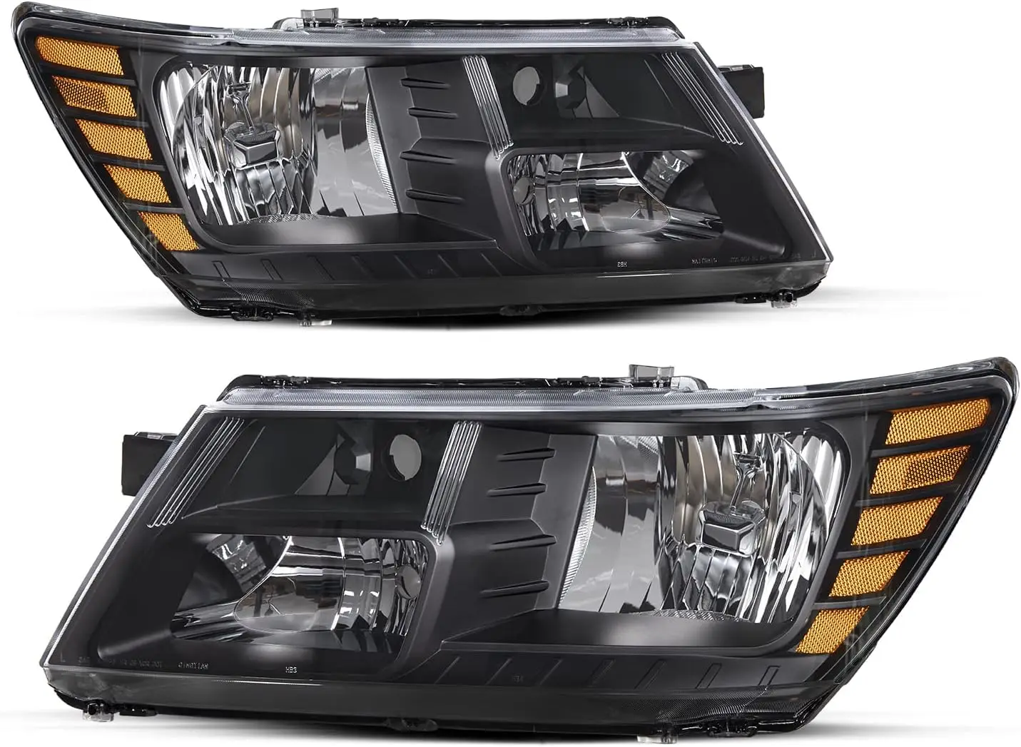 Fits for 2009-2020 Dodge Journey Headlight Assembly Replacement OE Headlamp Driver and Passenger Side Black Housing & Amber Refl
Fits for 2009-2020 Dodge Journey Headlight Assembly Replacement OE Headlamp Driver and Passenger Side Black Housing & Amber Refl