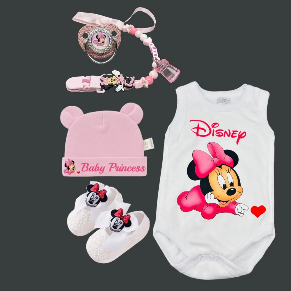 Baby soothing pacifier Minnie Mouse pacifier holder BPA-free Baby crawling suit Newborn shoes Cutesy hat Newborn nipple set
Baby soothing pacifier Minnie Mouse pacifier holder BPA-free Baby crawling suit Newborn shoes Cutesy hat Newborn nipple set