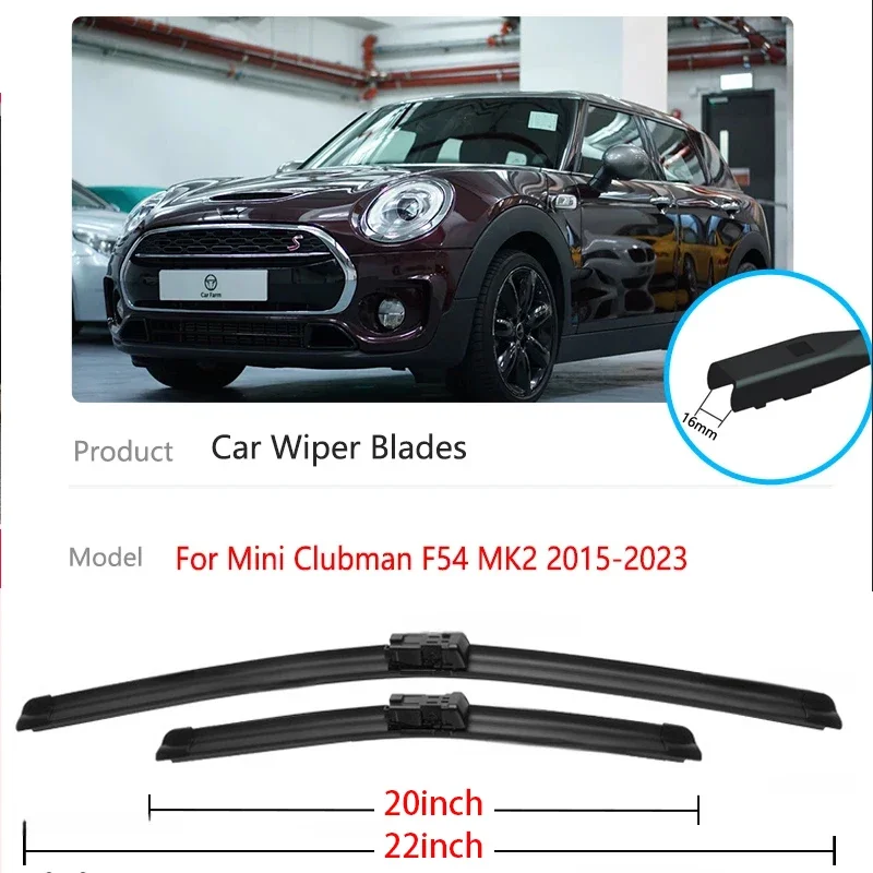 For Mini Clubman F54 MK2 2015~2023 Car Front Wiper Blades Cleaning Window Windscreen Windshield Brushes Cutter Auto Accessories
For Mini Clubman F54 MK2 2015~2023 Car Front Wiper Blades Cleaning Window Windscreen Windshield Brushes Cutter Auto Accessories