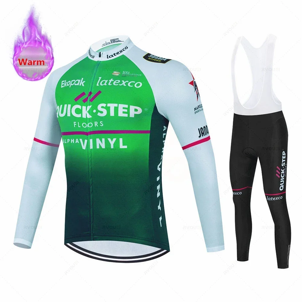 Quick Step Team Cycling Jersey Set, Winter Clothing, Road Bike Suit, Bicycle Tops, Pants, BIb Pants
Quick Step Team Cycling Jersey Set, Winter Clothing, Road Bike Suit, Bicycle Tops, Pants, BIb Pants