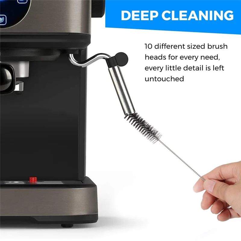 B50C Coffee Cleaning Brush Set,Espresso Machine Cleaner Brush,Coffee Grinder Bristle Cleaning Brush With Pipe Coffee Brush
B50C Coffee Cleaning Brush Set,Espresso Machine Cleaner Brush,Coffee Grinder Bristle Cleaning Brush With Pipe Coffee Brush