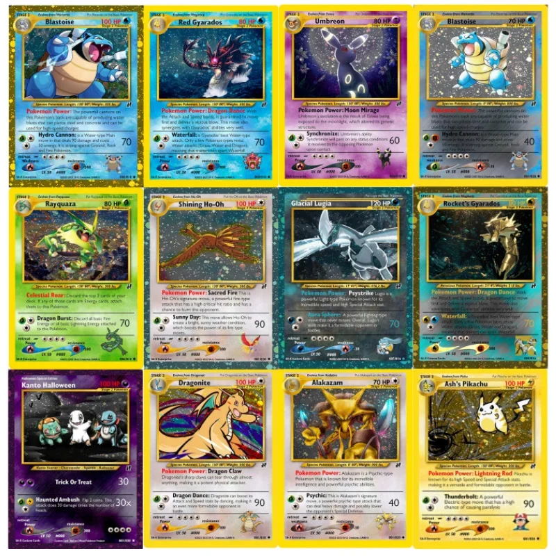 PTCG Cards Dragonite Glacial Lugia Charizard Anime Game Characters DIY English Version Self Made Collection Cards Toys
PTCG Cards Dragonite Glacial Lugia Charizard Anime Game Characters DIY English Version Self Made Collection Cards Toys