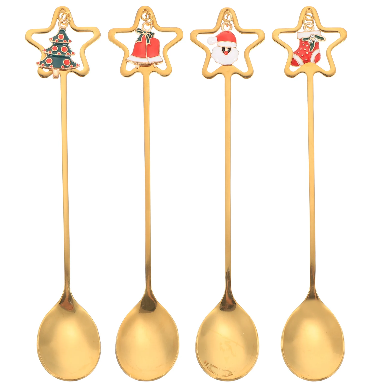 4 Pcs Christmas Presents Cutlery Set Coffee Mixing Spoons Teaspoon Stirring Small Appetizer Dessert
4 Pcs Christmas Presents Cutlery Set Coffee Mixing Spoons Teaspoon Stirring Small Appetizer Dessert