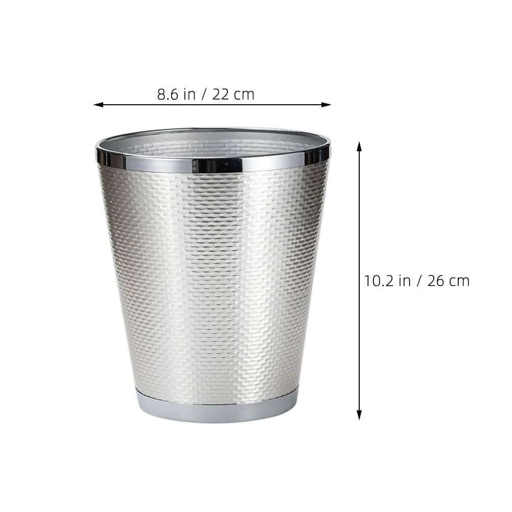 Metal Trash Can Garbage Container Bedroom Living Room Kitchen Office Dustbin Recycling Basket Storage Bucket Stylish Home Decor
Metal Trash Can Garbage Container Bedroom Living Room Kitchen Office Dustbin Recycling Basket Storage Bucket Stylish Home Decor