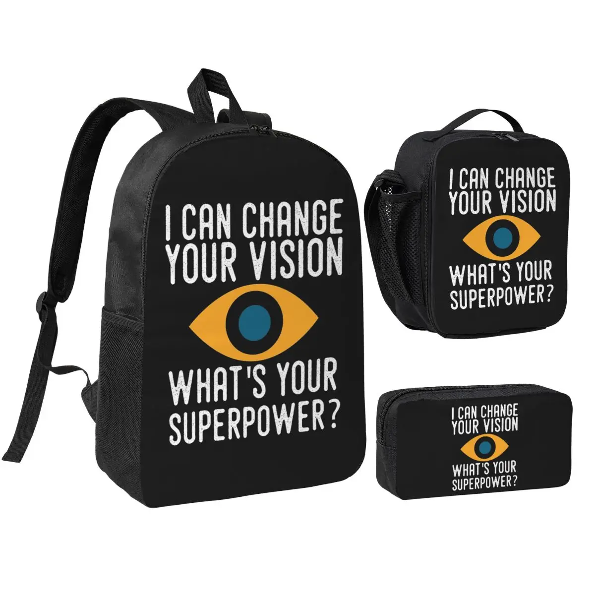 Eye Doctor Optometry Optometrist Backpack Student BookBag School Bag Shoulder Bags 3ps Insulated Lunch Bag Pencil Case
Eye Doctor Optometry Optometrist Backpack Student BookBag School Bag Shoulder Bags 3ps Insulated Lunch Bag Pencil Case
