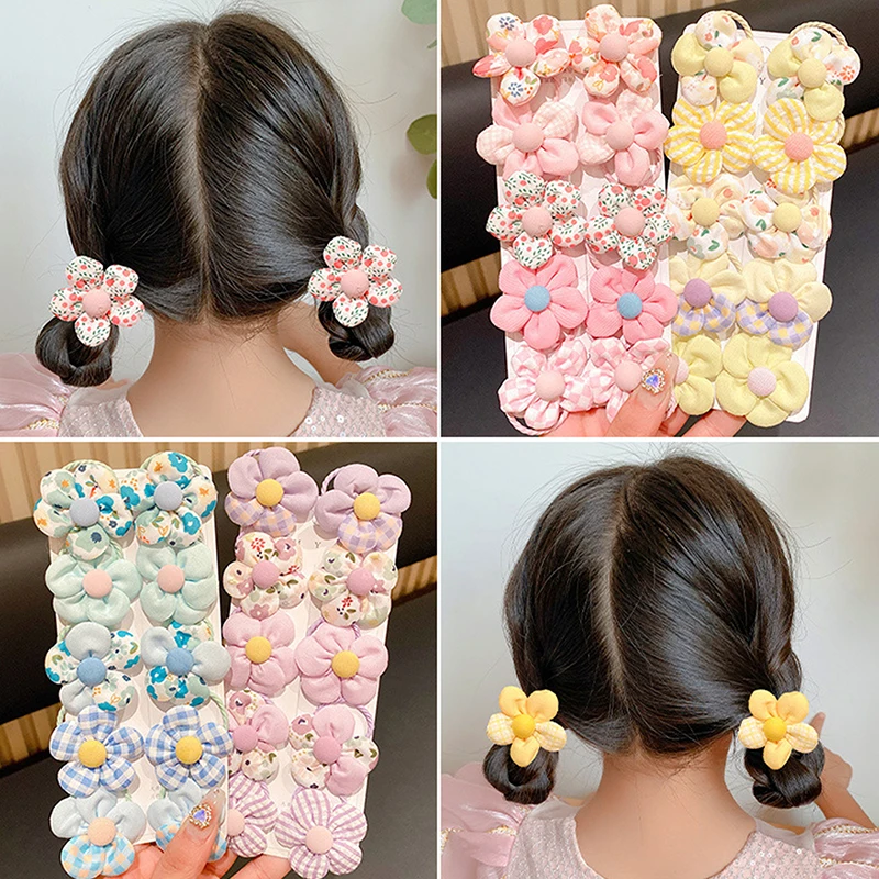 10pcs/Set Colorful Fabirc Flower Hair Ties Scrunchies Baby Girls Elastics Ponytail Holders Rubber Band For Toddlers Kid Headwear
10pcs/Set Colorful Fabirc Flower Hair Ties Scrunchies Baby Girls Elastics Ponytail Holders Rubber Band For Toddlers Kid Headwear