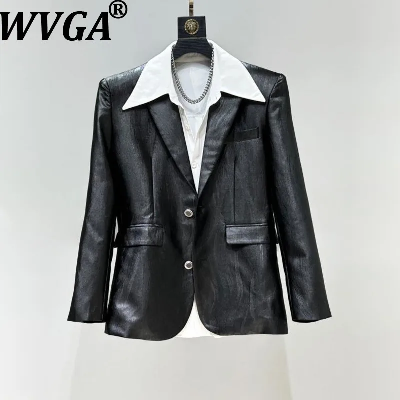 WVGA Autumn Winter New Men Tide Trendy Leather Waist-Cinching Blazers Niche Stylish Straight Suit Pants Two-Piece Set Ins W15627
WVGA Autumn Winter New Men Tide Trendy Leather Waist-Cinching Blazers Niche Stylish Straight Suit Pants Two-Piece Set Ins W15627