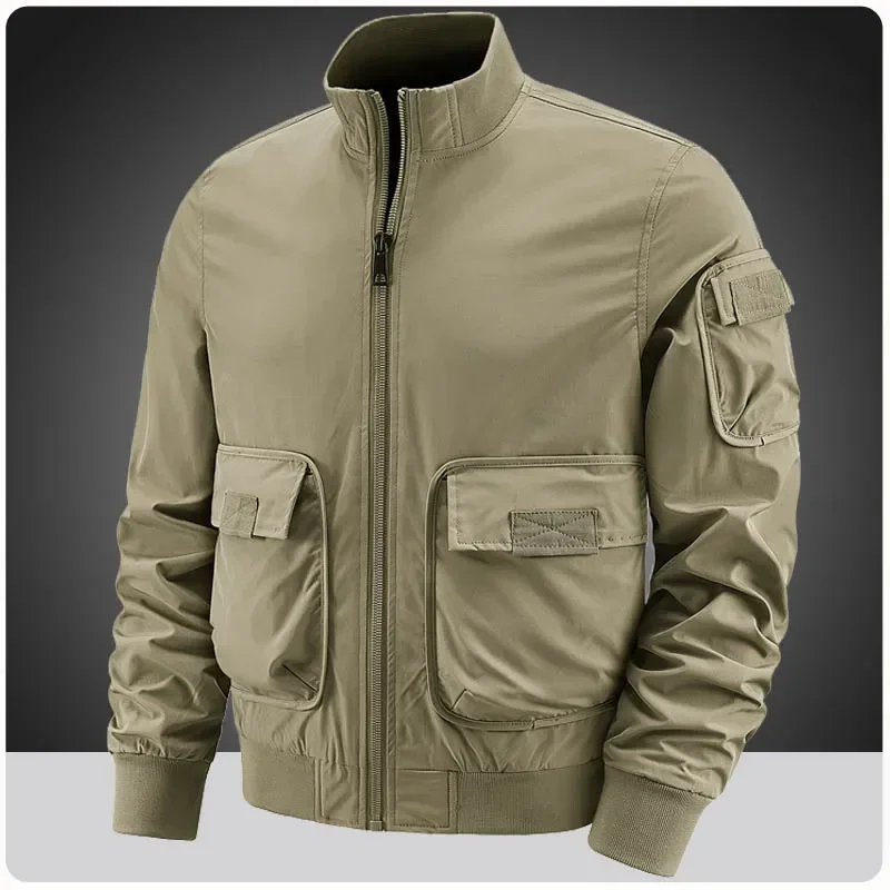 Autumn Winter Bomber Jacket Men Streetwear Golf Baseball Jackets New Outerwears Multi-pocket Cargo Varisty Coats Men Clothing
Autumn Winter Bomber Jacket Men Streetwear Golf Baseball Jackets New Outerwears Multi-pocket Cargo Varisty Coats Men Clothing