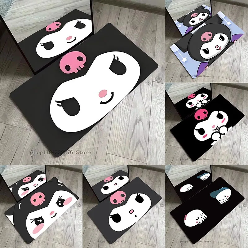 MINISO Disney Kuromi Floor Door Mat Cute Bathroom Girl Bedroom Living Room Kitchen Balcony Rug Anti-Slip Home Decoration Carpet
MINISO Disney Kuromi Floor Door Mat Cute Bathroom Girl Bedroom Living Room Kitchen Balcony Rug Anti-Slip Home Decoration Carpet
