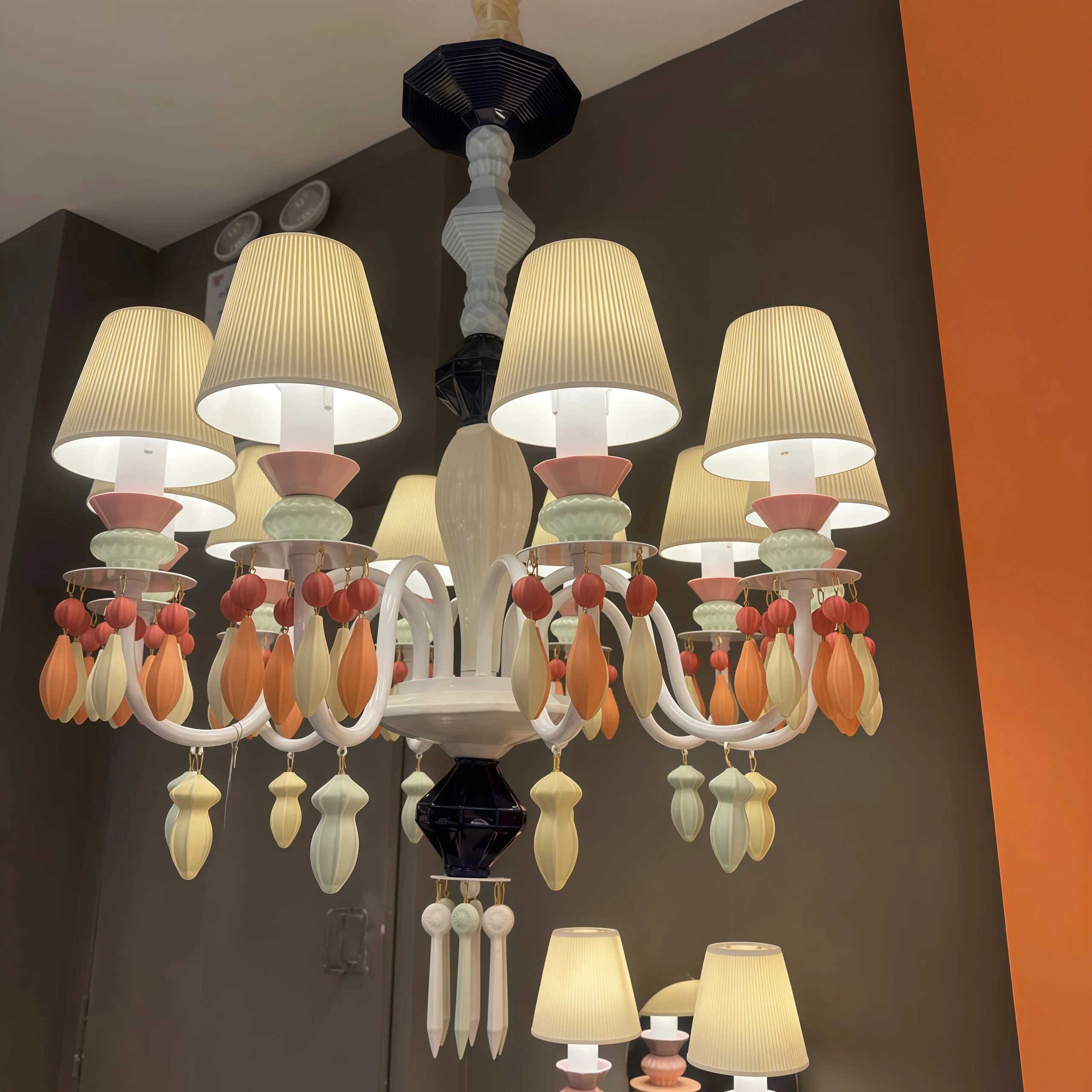 Customizable Ceramic & Iron Chandelier - Modern Living Room Furniture Light with Bespoke Size & Color
Customizable Ceramic & Iron Chandelier - Modern Living Room Furniture Light with Bespoke Size & Color
