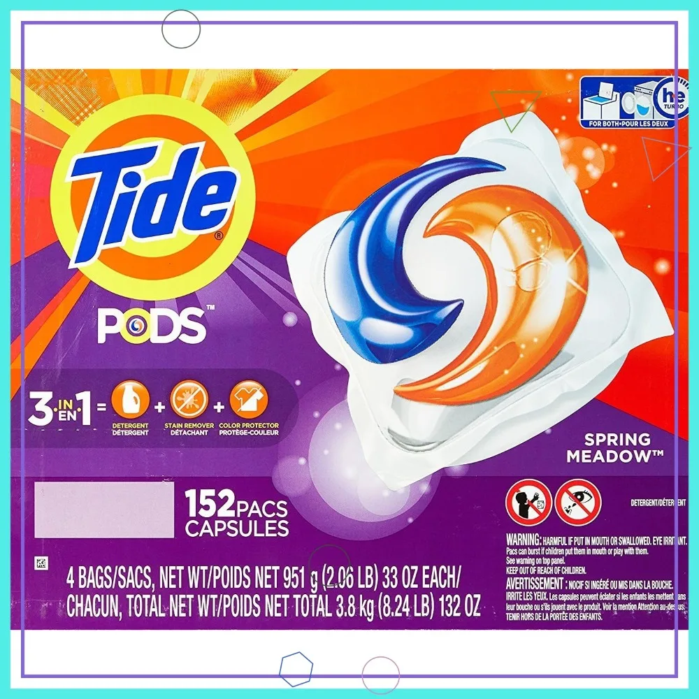 Spring Meadow Scent Laundry Pods, 152 Count, Fresh & Effective for All Fabrics
Spring Meadow Scent Laundry Pods, 152 Count, Fresh & Effective for All Fabrics