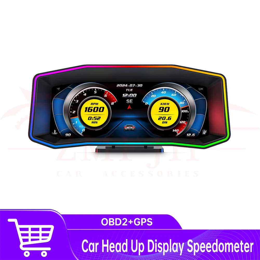 P4 Multi-function OBD2+GPS On-board Computer RPM Turbo Oil Pressure Water Temp Average Fuel Consumption GPS Speedometer
P4 Multi-function OBD2+GPS On-board Computer RPM Turbo Oil Pressure Water Temp Average Fuel Consumption GPS Speedometer