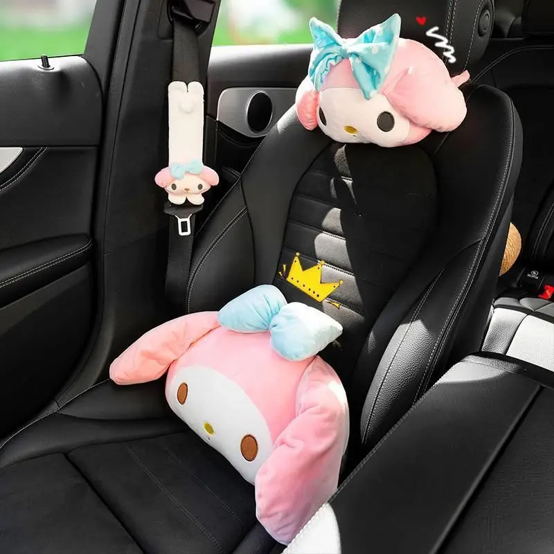 Kawaii Car Neck Pillow Headrest Lumbar Pillow Safety Belt Shoulder Pads Plush Sanrio My Melody Kuromi Car Accessories Gift
Kawaii Car Neck Pillow Headrest Lumbar Pillow Safety Belt Shoulder Pads Plush Sanrio My Melody Kuromi Car Accessories Gift