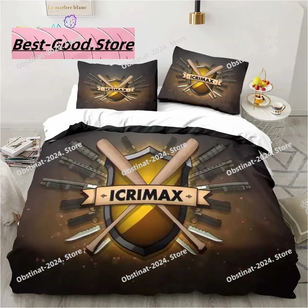 Icrimax комплект постельного белья с 3D принтом, одинарный, полный, королевский размер, комплект постельного белья для взрослых и детей, спальня
Icrimax комплект постельного белья с 3D принтом, одинарный, полный, королевский размер, комплект постельного белья для взрослых и детей, спальня