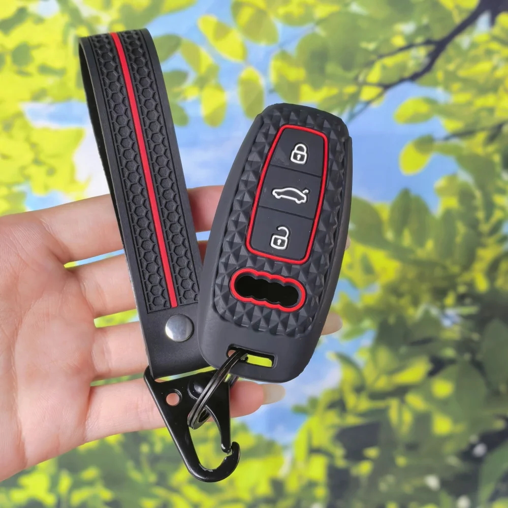 Silicone Car Remote Key Case Cover Fob Shell For Audi A6 C8 S6 RS6 A7 S7 RS7 A3 8Y A8 D5 4N RS Q8 RSQ8 E-tron GT Q4 Q7 4M
Silicone Car Remote Key Case Cover Fob Shell For Audi A6 C8 S6 RS6 A7 S7 RS7 A3 8Y A8 D5 4N RS Q8 RSQ8 E-tron GT Q4 Q7 4M