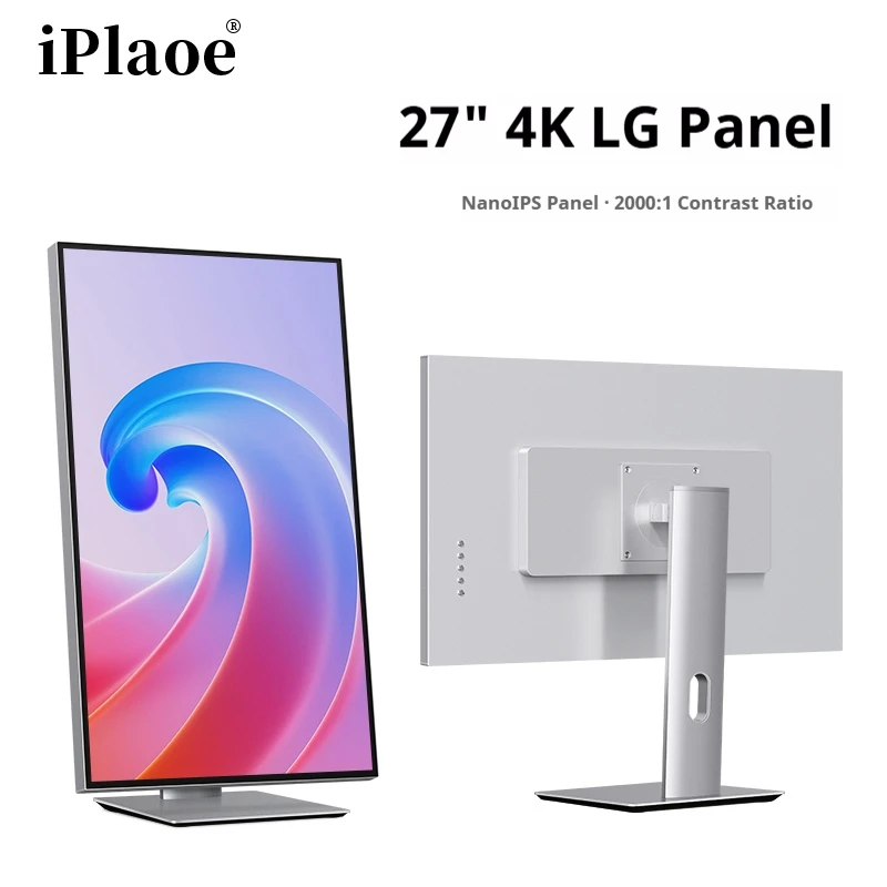 27"4K 60Hz LG Panel Display 98%DCI-P3 100%sRGB ΔE≤2 for Photography & Design Ergonomic Stand with Alloy Body
27"4K 60Hz LG Panel Display 98%DCI-P3 100%sRGB ΔE≤2 for Photography & Design Ergonomic Stand with Alloy Body