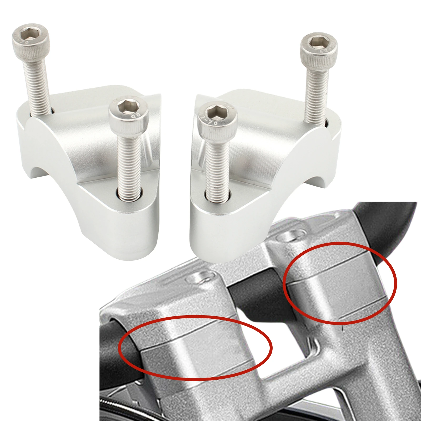 Motorcycle Handlebar Heightening Handle Bar Riser Clamp Adapter For Triumph Tiger 1200 GT Pro 2022-2023
Motorcycle Handlebar Heightening Handle Bar Riser Clamp Adapter For Triumph Tiger 1200 GT Pro 2022-2023