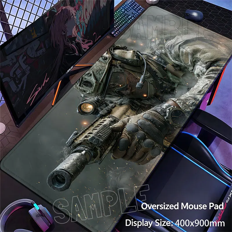 Large Mouse Pad Battlefield Soldier Gun Rubber Gaming Desk Mat Anti-slip Stitched Edge Keyboard for Computer Gamer Laptop Office
Large Mouse Pad Battlefield Soldier Gun Rubber Gaming Desk Mat Anti-slip Stitched Edge Keyboard for Computer Gamer Laptop Office