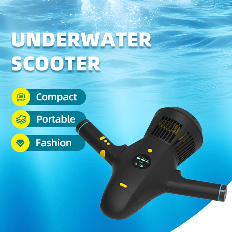 Waterproof detachable battery-powered underwater scooter booster, suitable for diving, snorkeling, and marine exploration, dual-
Waterproof detachable battery-powered underwater scooter booster, suitable for diving, snorkeling, and marine exploration, dual-