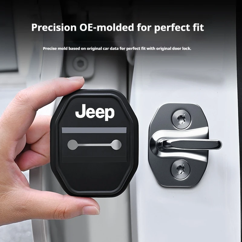 2/4PCS Auto Silicone Door Lock Cover Interior Decor Accessories for Jeep Wrangler Grand Cherokee Renegade Compass Gladiator
2/4PCS Auto Silicone Door Lock Cover Interior Decor Accessories for Jeep Wrangler Grand Cherokee Renegade Compass Gladiator