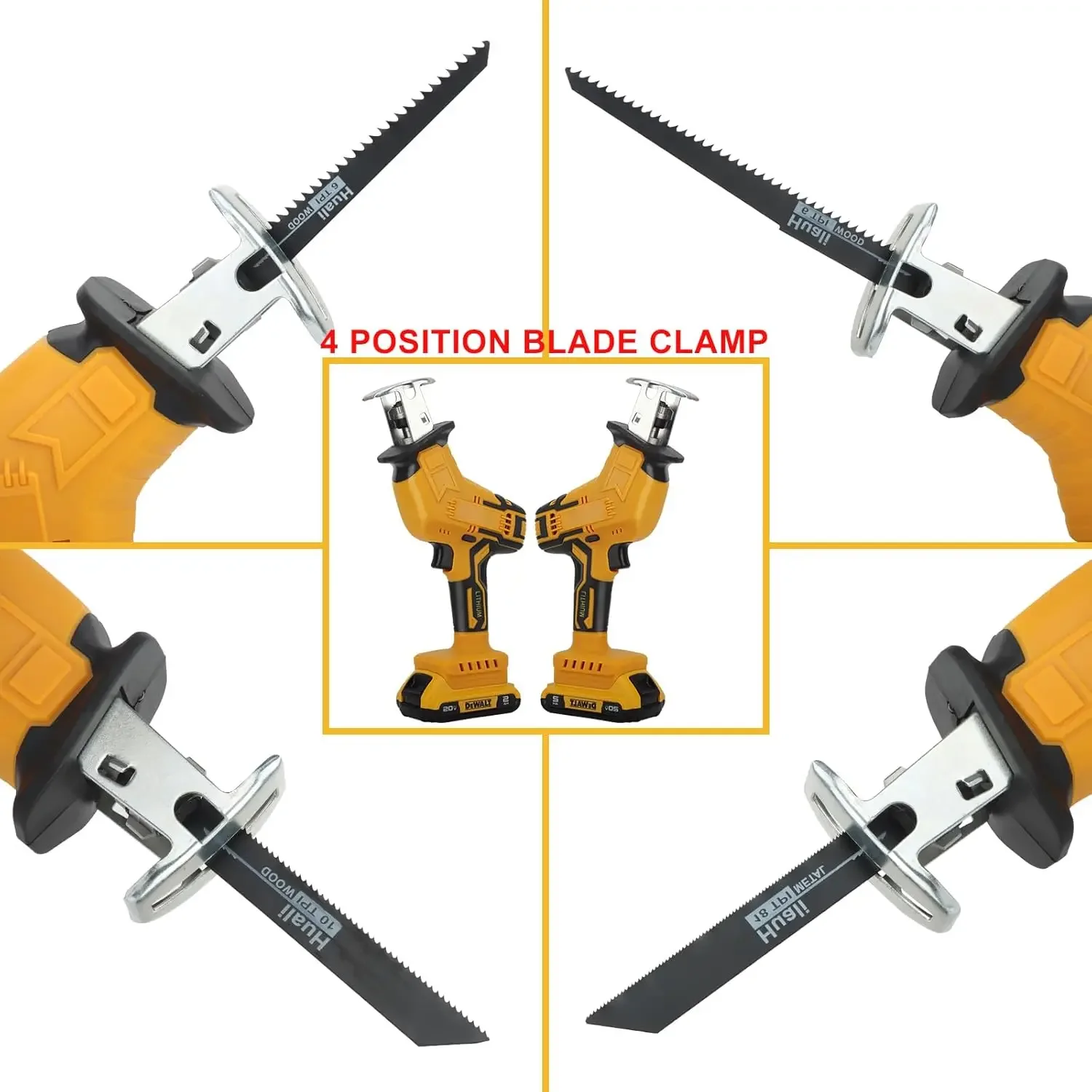 2800RPM Cordless Reciprocating Saw 20V Brushless Electric Saw Multifunctional Metal Wood Pipe Cutting Saw Power Tool For Dewalt
2800RPM Cordless Reciprocating Saw 20V Brushless Electric Saw Multifunctional Metal Wood Pipe Cutting Saw Power Tool For Dewalt