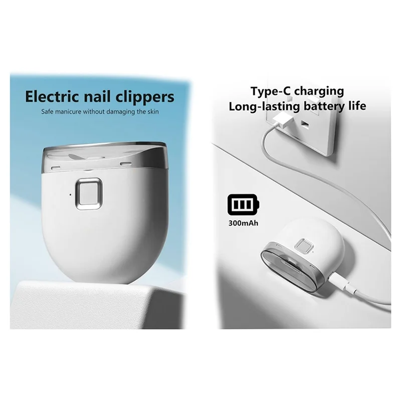 B78B-Portable Electric Nail Clippers, Fully Automatic Silent Nail Clippers, Mini Baby Nail Trimmer With Storage Space
B78B-Portable Electric Nail Clippers, Fully Automatic Silent Nail Clippers, Mini Baby Nail Trimmer With Storage Space