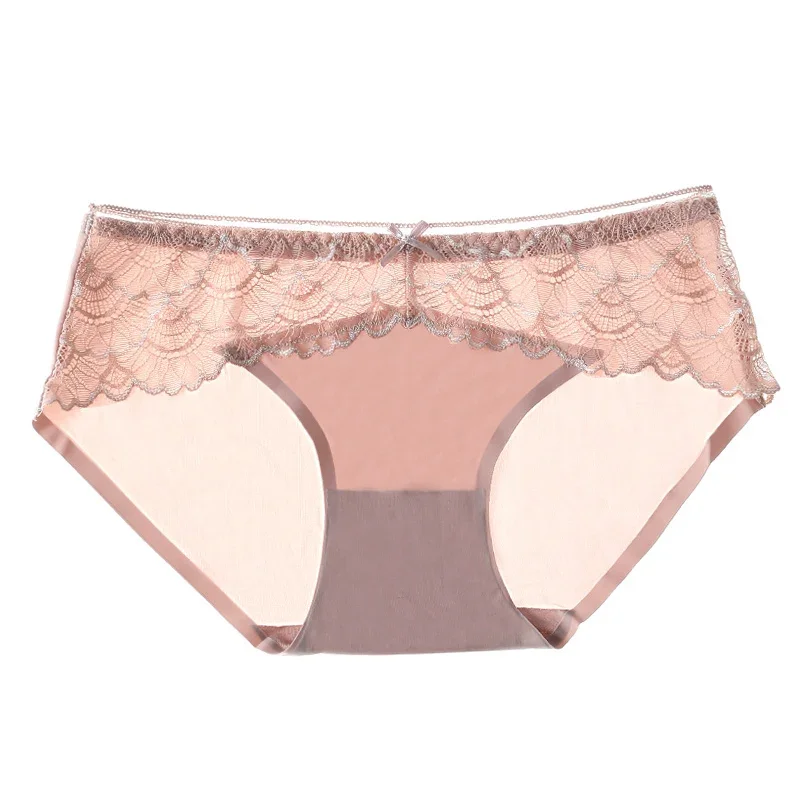 5PC Ice silk underwear, all-pure cotton antibacterial crotch, sexy and breathable summer thin lace triangle for women
5PC Ice silk underwear, all-pure cotton antibacterial crotch, sexy and breathable summer thin lace triangle for women