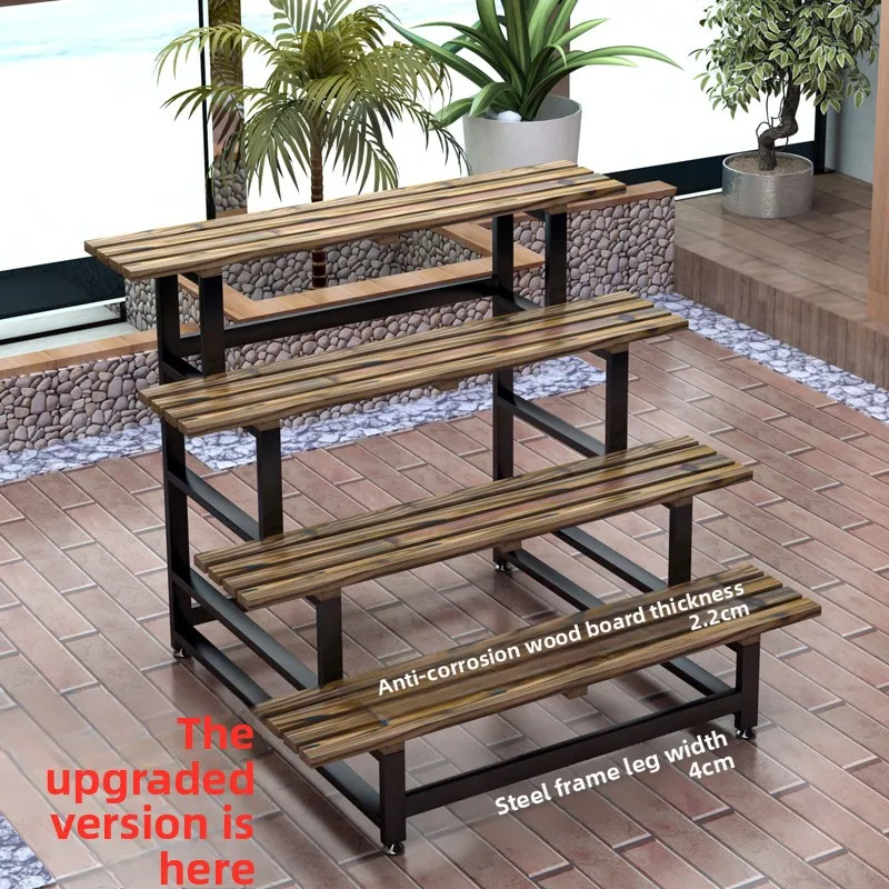 Preservative wood multi-layer ladder flower rack bonsai shelf
Preservative wood multi-layer ladder flower rack bonsai shelf