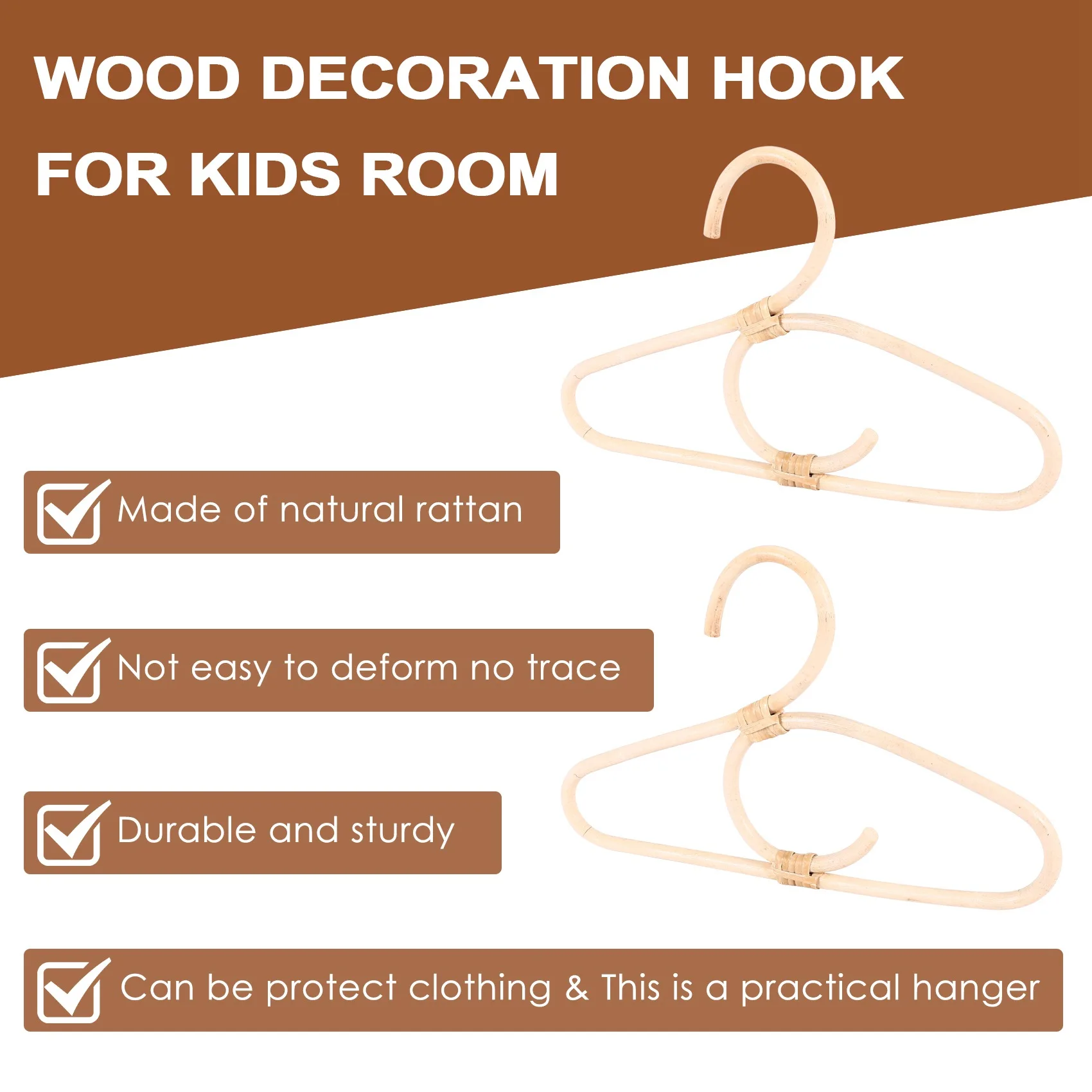 AT84-2Pcs Rattan Clothes Hanger Nordic Style Kids Garments Organizer Rack Children Hanger Kids Room Decor Hangers For Clothes
AT84-2Pcs Rattan Clothes Hanger Nordic Style Kids Garments Organizer Rack Children Hanger Kids Room Decor Hangers For Clothes
