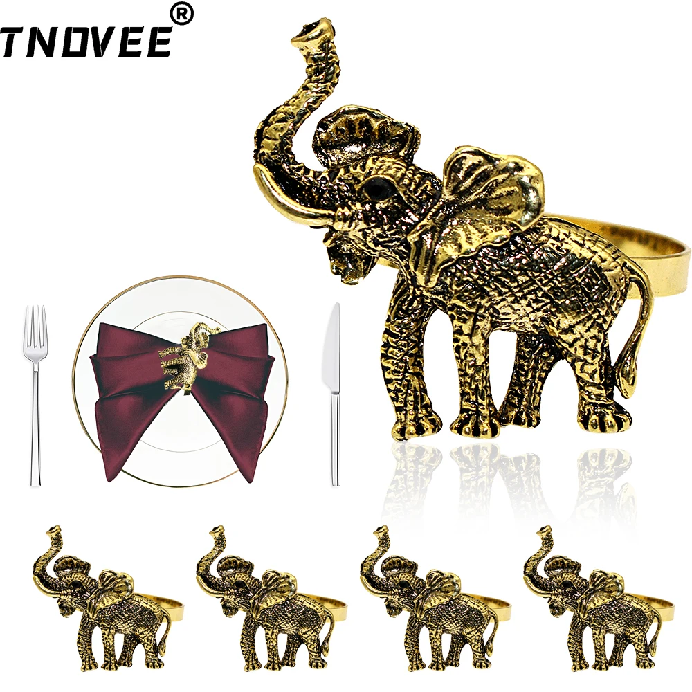 6Pcs Retro Elephant Napkin Rings Animal Napkin Holders for Easter Birthday Christmas Wedding Party Table Decorations ERM168
6Pcs Retro Elephant Napkin Rings Animal Napkin Holders for Easter Birthday Christmas Wedding Party Table Decorations ERM168