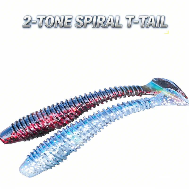 TRY&V Spiral T-Tail Swimbait Soft Lure Saltwater Bass Pike Walleye Drop Shot Slow Sinking 5cm 6.3cm 7.3cm 8Colors Soft Lure
TRY&V Spiral T-Tail Swimbait Soft Lure Saltwater Bass Pike Walleye Drop Shot Slow Sinking 5cm 6.3cm 7.3cm 8Colors Soft Lure