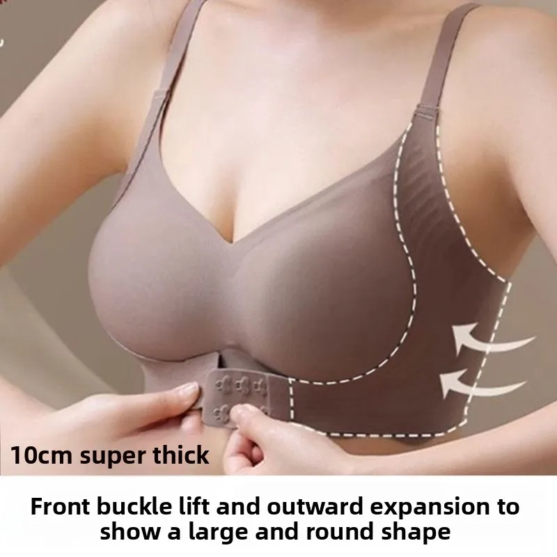 Женский бюстгальтер пуш-ап с застежкой спереди, ультра толстый 10 см, бесшовный беспроводной с подкладкой для маленькой груди, повышающий лифтинг, минимализирующий боковой жир
Женский бюстгальтер пуш-ап с застежкой спереди, ультра толстый 10 см, бесшовный беспроводной с подкладкой для маленькой груди, повышающий лифтинг, минимализирующий боковой жир