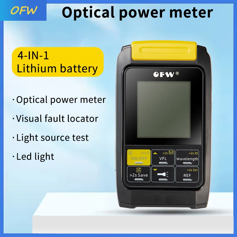 Оптический мини-измеритель мощности, высокоточный перезаряжаемый оптоволоконный измеритель мощности FTTH с тестером VFL 15/20/30 МВт RJ45 OPM SC/FC/ST
Оптический мини-измеритель мощности, высокоточный перезаряжаемый оптоволоконный измеритель мощности FTTH с тестером VFL 15/20/30 МВт RJ45 OPM SC/FC/ST