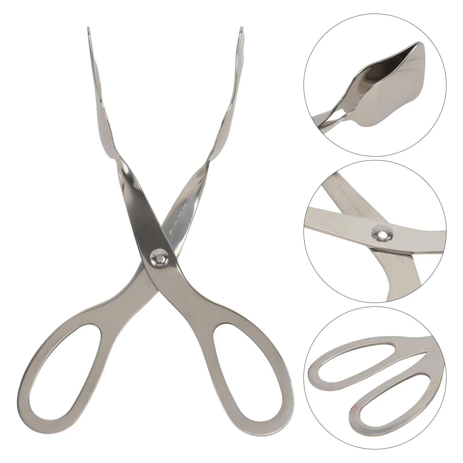 Stainless Steel Food Tongs Kitchen BBQ Tool Salad Cake Bread Clip Buffet Serving Tong Anti Skid Functional 
Stainless Steel Food Tongs Kitchen BBQ Tool Salad Cake Bread Clip Buffet Serving Tong Anti Skid Functional