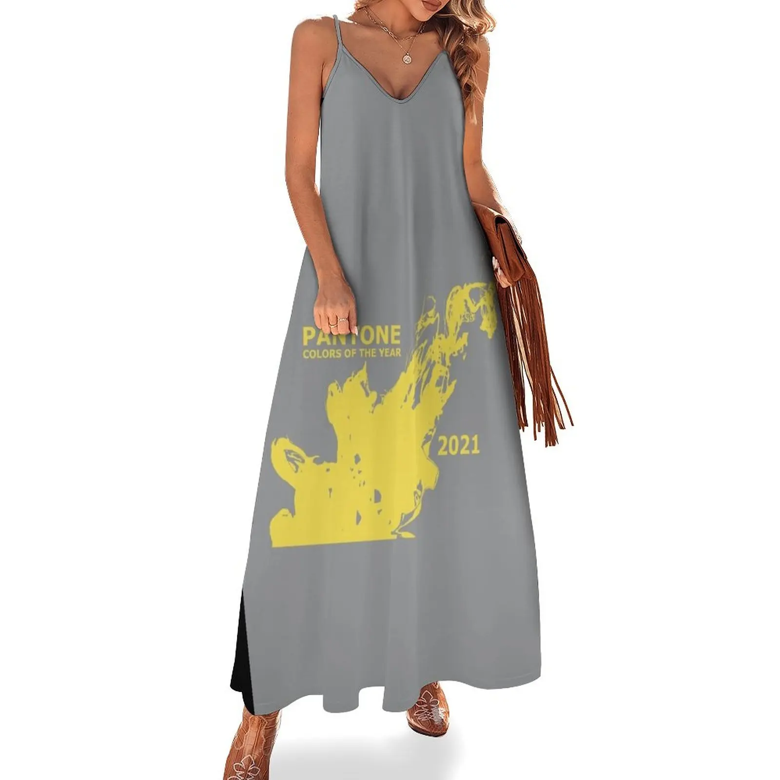 Pantone Color of the Year 2021 - Illuminating and Ultimate Gray Sleeveless Dress dresses for women 2025 Dress for girls Dress
Pantone Color of the Year 2021 - Illuminating and Ultimate Gray Sleeveless Dress dresses for women 2025 Dress for girls Dress