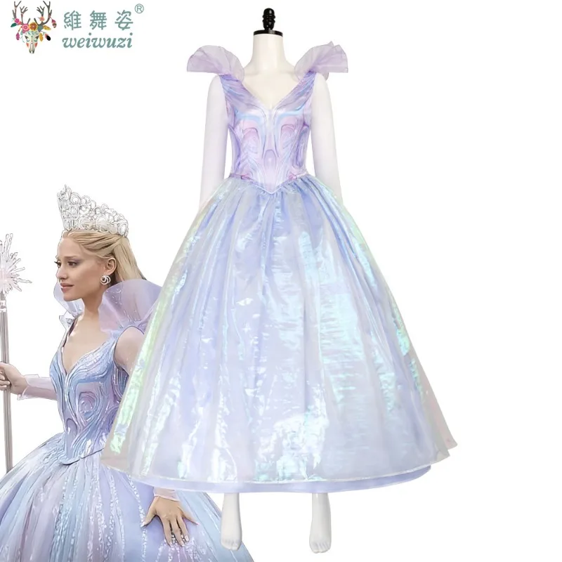 Glinda Movie Wiked 2 Evil Witch Adult Women Cosplay Costume Magic Purple Dress Halloween Party Carnival Masquerade Fancy Outfit
Glinda Movie Wiked 2 Evil Witch Adult Women Cosplay Costume Magic Purple Dress Halloween Party Carnival Masquerade Fancy Outfit