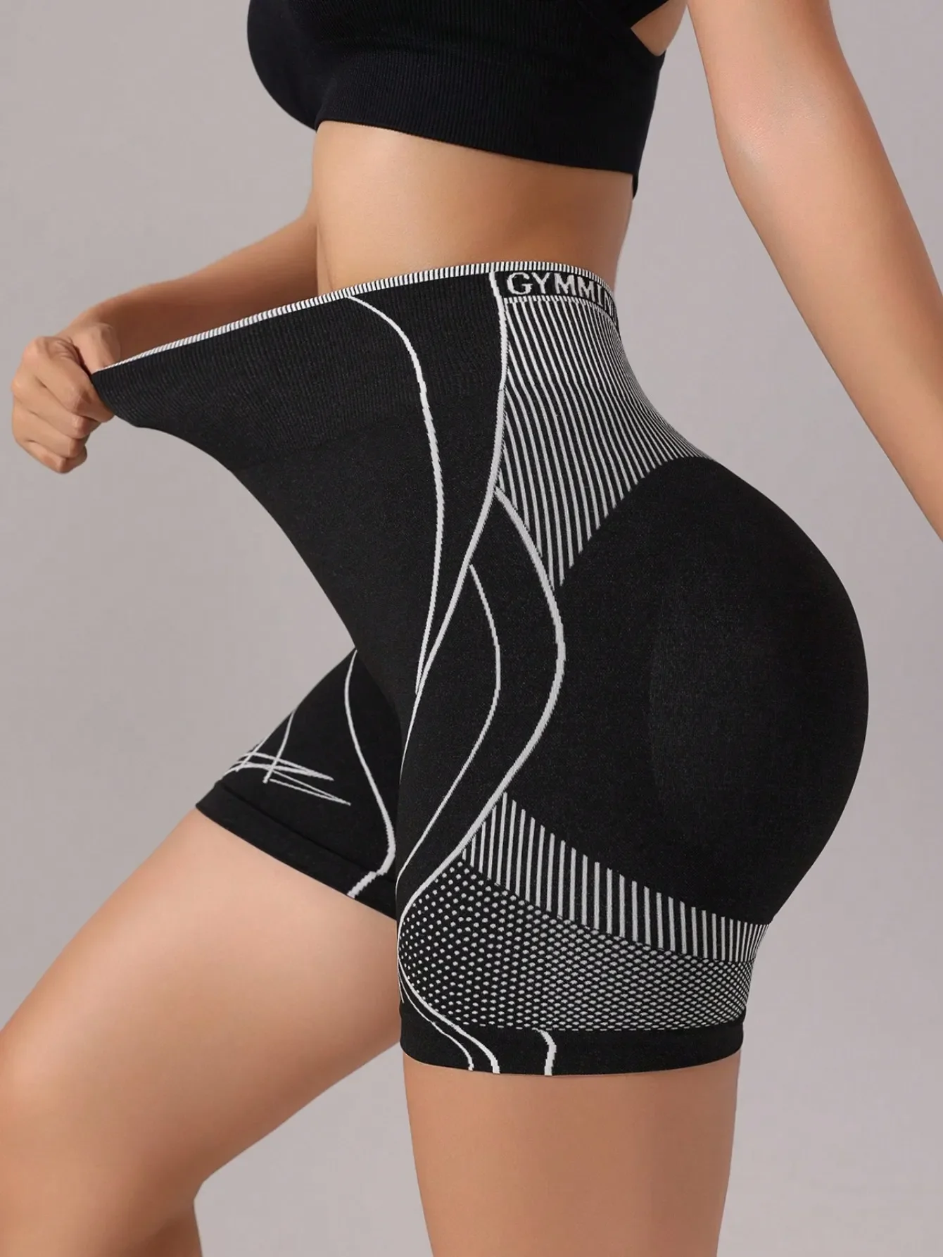 Easithlete Women's Seamless Striped High Stretch Yoga Fitness Shorts Biker Shorts
Easithlete Women's Seamless Striped High Stretch Yoga Fitness Shorts Biker Shorts