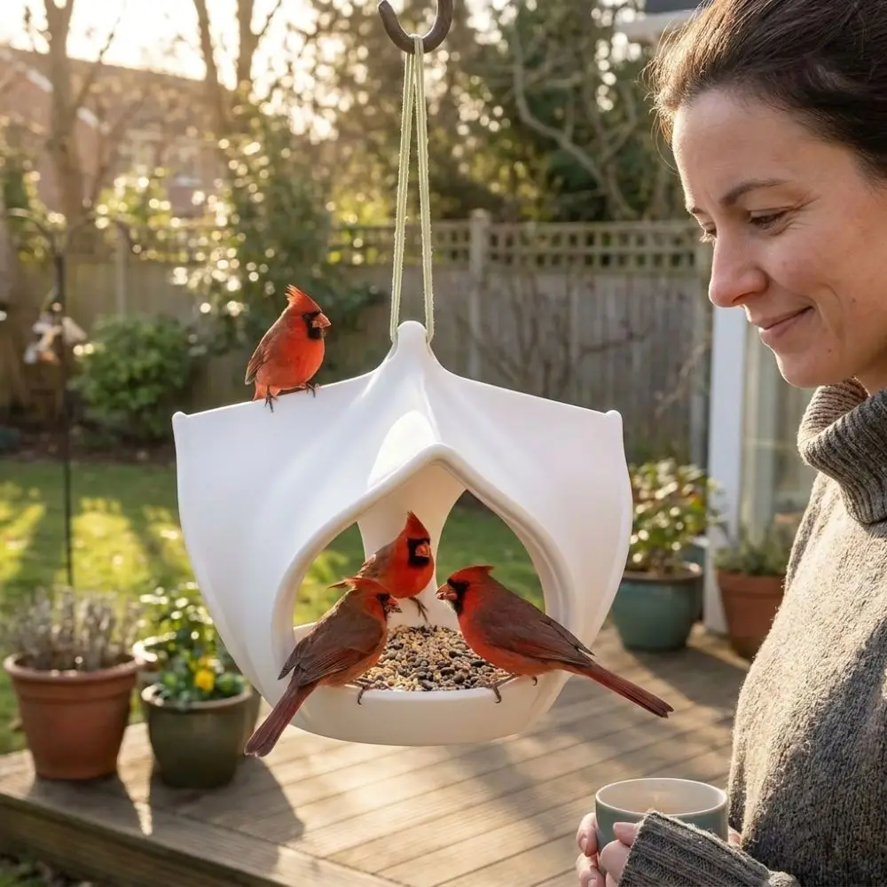 Plastic Hanging Bird Feeder Water-Resistant Birdhouse Wild Bird Feeder Large Capacity Weatherproof Hummingbird Feeder Balcony
Plastic Hanging Bird Feeder Water-Resistant Birdhouse Wild Bird Feeder Large Capacity Weatherproof Hummingbird Feeder Balcony