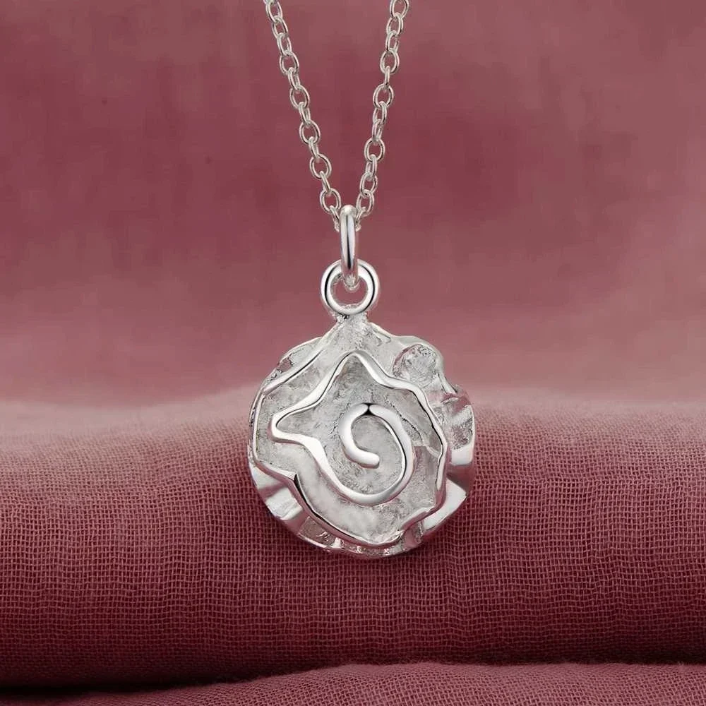 Hot 925 Sterling Silver beautiful Rose Flowers Pendant Necklace for Women Fashion party wedding Jewelry Popular brands Gifts
Hot 925 Sterling Silver beautiful Rose Flowers Pendant Necklace for Women Fashion party wedding Jewelry Popular brands Gifts