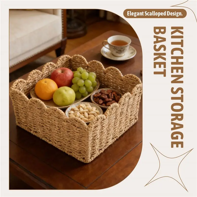 2025 Trend Scalloped Edge Basket, Wicker Storage Baskets,Handwoven Organizing Baskets For Shelves, Paper Rope Design
2025 Trend Scalloped Edge Basket, Wicker Storage Baskets,Handwoven Organizing Baskets For Shelves, Paper Rope Design