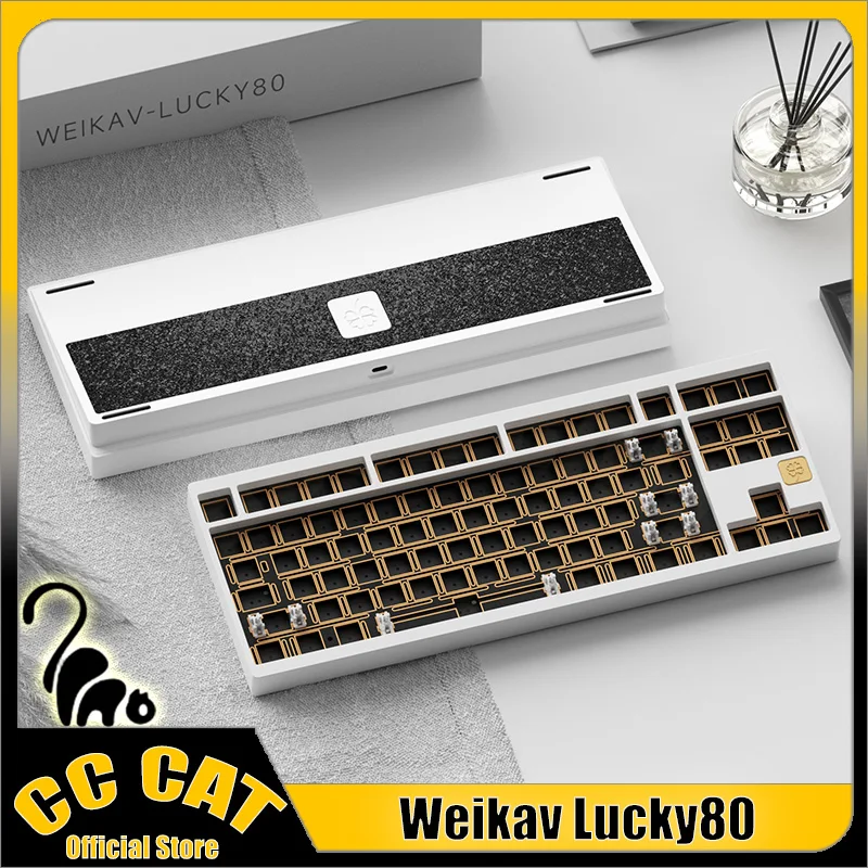 Weikav LUCKY80 Mechanical Keyboard Kit 3 Mode Aluminium Alloy Wireless CNC Game Keyboard Support QMK/VIA PC E-sport Custom Gift
Weikav LUCKY80 Mechanical Keyboard Kit 3 Mode Aluminium Alloy Wireless CNC Game Keyboard Support QMK/VIA PC E-sport Custom Gift